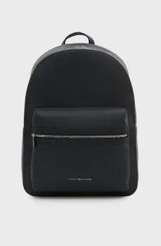 Мужской черный кожаный рюкзак BUSINESS Черный ONESIZE Tommy Hilfiger AM0AM14394
