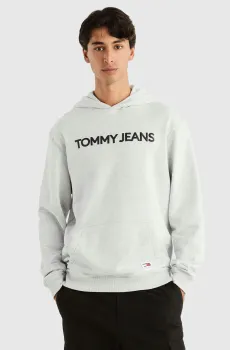 Мужское светло-серое худи TJM REG NEW CLASSIC L HOODIE EXT Серый S Tommy Jeans DM0DM19228
