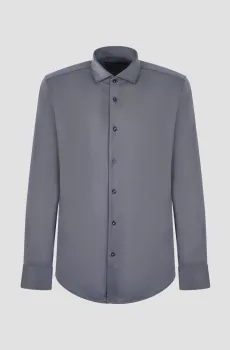 Мужская серая рубашка Серый 39 BOSS 50503533;475