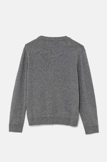 Детский кардиган с примесью шерсти Emporio Armani цвет серый лёгкий 8N4E78 4M16Z Детский кардиган с примесью шерсти Emporio Armani цвет серый лёгкий 8N4E78 4M16Z