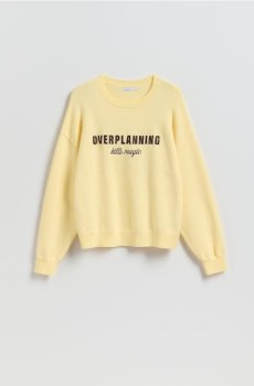 Reserved - Светр з вишитим принтом - світло-жовтий - 360IT-10X