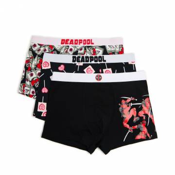 Cropp - Боксери, 3 пари Deadpool - чорний Cropp - Боксери, 3 пари Deadpool - чорний