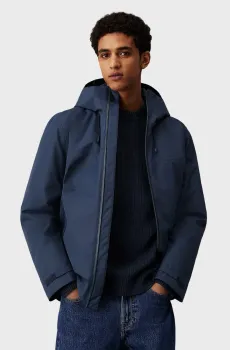 Мужская темно-синяя куртка TECHNICAL SHORT PARKA Синий M Calvin Klein Jeans J30J326431