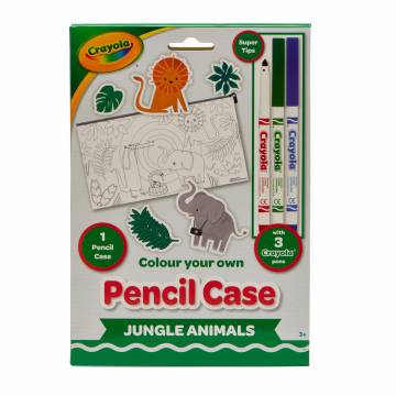 Набір для розмальовування Crayola Пенал Джунглі (15764-A) Набір для розмальовування Crayola Пенал Джунглі (15764-A)