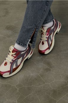 Кросівки з сітчастого матеріалу з товстою підошвою - різнобарвний