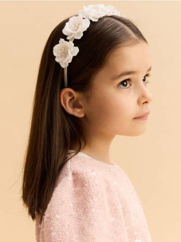 Reserved - GIRLS` HAIRBAND - білий - 587EI-00X Reserved - GIRLS` HAIRBAND - білий - 587EI-00X