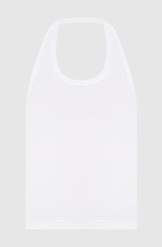 Белый топ в рубке с логотипом