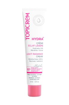 Легкий увлажняющий крем для лица Topicrem Hydra+ Light Moisturizing Radiance Cream, 40 мл