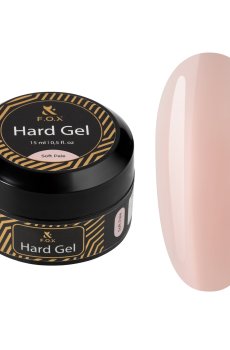 Жидкий строительный гель для ногтей F.O.X Hard Gel, Soft Pale, 15 мл