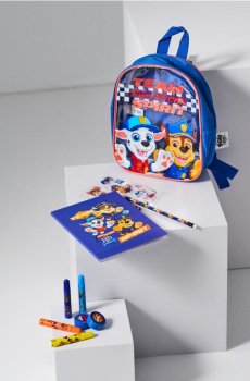 Набір канцелярських товарів у рюкзаку PAW Patrol – 10 предметів - темно-синій