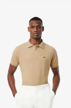Мужское бежевое поло Бежевый XS Lacoste PH985102S