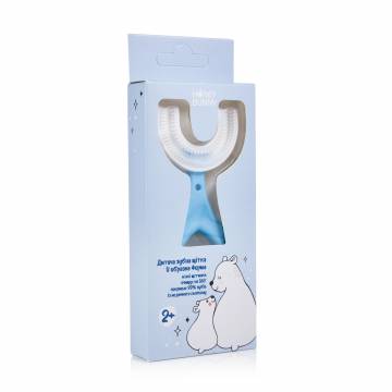 Детская зубная щетка Honey Bunny U-образная, мягкая, голубая, 1 шт Детская зубная щетка Honey Bunny U-образная, мягкая, голубая, 1 шт