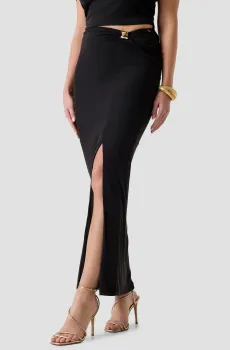 Женская черная юбка Черный XS Guess W6GD15.K2936;JBLK