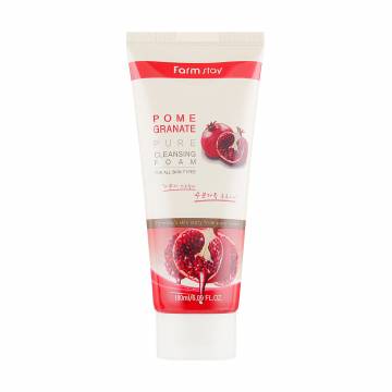 Уценка! Пенка для умывания FarmStay Pomegranate Pure Cleansing Foam с экстрактом граната, 180 мл
