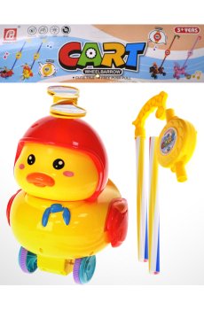 Игрушка-каталка YG Toys Уточка, с музыкой и светом, в шарике, 35*26*15 см, от 3 лет (9917A)