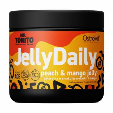 Диетическая добавка желе без сахара в порошке OstroVit Mr. Tonito Jelly Daily со вкусом персика и манго, 350 г