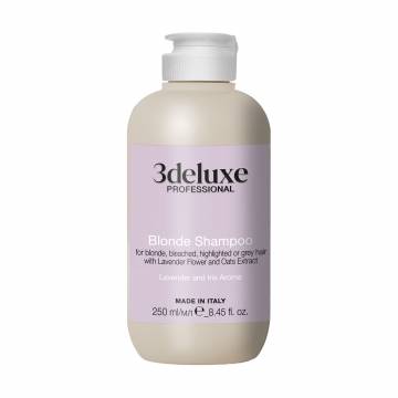 Шампунь 3DeLuXe Blonde Shampoo для светлых, осветленных и седых волос, 250 мл Шампунь 3DeLuXe Blonde Shampoo для светлых, осветленных и седых волос, 250 мл