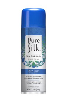 Женская крем-пена для бритья Pure Silk Spa Therapy Dry Skin Treatment, 206 г