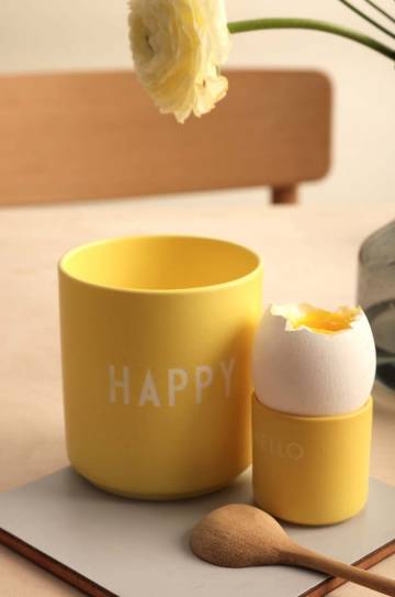 Набор рюмок для яиц Design Letters Yello Hello 2 шт Набор рюмок для яиц Design Letters Yello Hello 2 шт