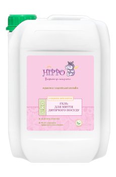 Гель для мытья детской посуды Hippo Eko с первых дней, 4.7 л
