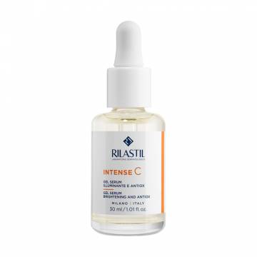 Антиоксидантная осветляющая гель-сыворотка для лица Rilastil Intense C Gel Serum с витамином С и гиалуроновой кислотой, 30 мл Антиоксидантная осветляющая гель-сыворотка для лица Rilastil Intense C Gel Serum с витамином С и гиалуроновой кислотой, 30 мл