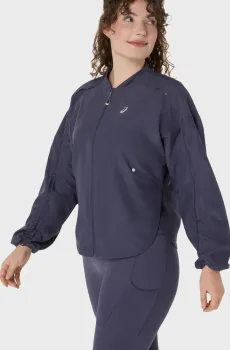 Женская темно-синяя ветровка Синий M Asics 2012D138-500