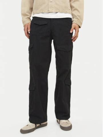 Jack&Jones Штани з тканини Bill 12258307 Чорний Relaxed Fit Jack&Jones Штани з тканини Bill 12258307 Чорний Relaxed Fit