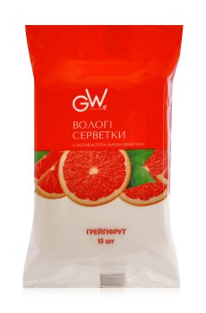 Влажные салфетки Green Way ФітоЛінія с экстрактом грейпфрута, 15 шт