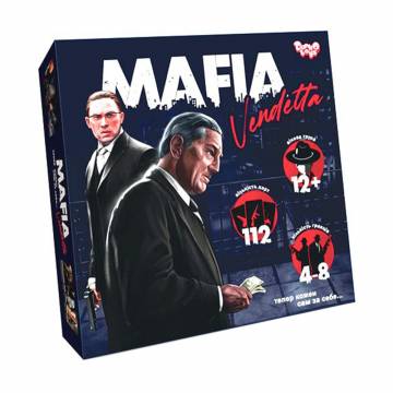 Детская настольная игра Danko Toys Mafia Vendetta от 12 лет (MAF-01-01U) Детская настольная игра Danko Toys Mafia Vendetta от 12 лет (MAF-01-01U)