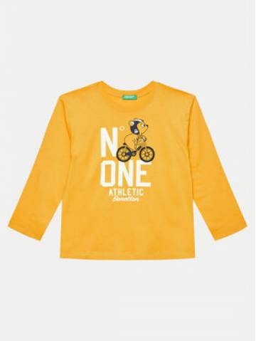 United Colors Of Benetton Блузка 3I1XG10FL Жовтий Regular Fit United Colors Of Benetton Блузка 3I1XG10FL Жовтий Regular Fit
