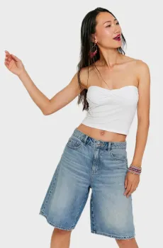 Женский белый топ Белый S Tally Weijl SSLCOCLIO