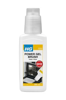 Гель для чистки духовок, гриля, барбекю HG Power Gel Brush Oven Cleaner со щеткой, 250 мл