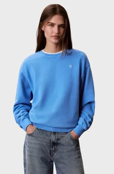 Женский голубой свитшот MONOGRAM TERRY Голубой XS Calvin Klein Jeans LV047G257G