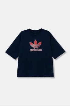 Детская хлопковая футболка adidas Originals