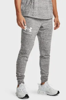 Мужские серые спортивные брюки UA RIVAL TERRY JOGGER Серый S Under Armour 1361642-112