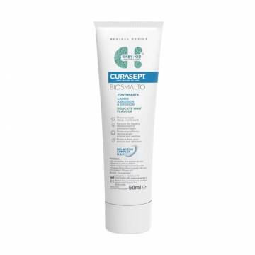 Детская зубная паста Curasept Biosmalto Baby-Kid Toothpaste Мятная, от 6 месяцев до 6 лет, 50 мл Детская зубная паста Curasept Biosmalto Baby-Kid Toothpaste Мятная, от 6 месяцев до 6 лет, 50 мл