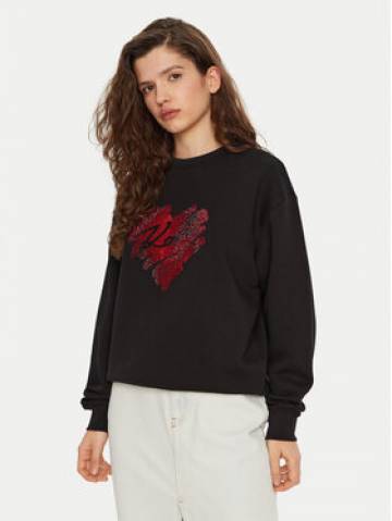 KARL LAGERFELD Світшот A1W20045 Чорний Regular Fit KARL LAGERFELD Світшот A1W20045 Чорний Regular Fit