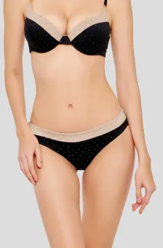Женские черные трусики от купальника Черный 38 MARC&ANDRE L2014-Z-MFB
