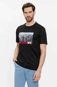 Мужская черная футболка Черный S BOSS 50512110;001