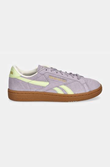 Замшевые кроссовки Reebok Classic Club C Grounds Uk цвет фиолетовый 100207963 Замшевые кроссовки Reebok Classic Club C Grounds Uk цвет фиолетовый 100207963