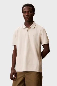 Мужское бежевое поло REFINED PIQUE Бежевый M Calvin Klein LV04LC239G
