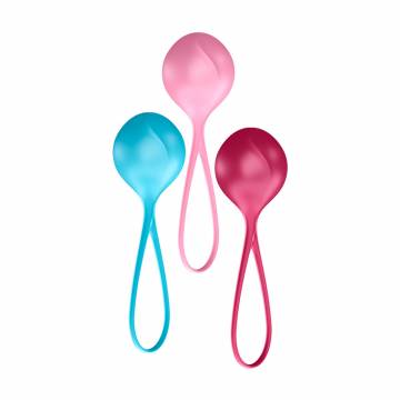 Набор вагинальных шариков Satisfyer Strengthening Balls Balls Training Set (голубой, 1 шт + розовий, 1 шт + красний, 1 шт) Набор вагинальных шариков Satisfyer Strengthening Balls Balls Training Set (голубой, 1 шт + розовий, 1 шт + красний, 1 шт)