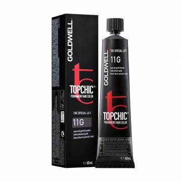 Стойкая профессиональная краска для волос Goldwell Topchic Permanent Hair Color 11G Special Gold Blonde, 60 мл Стойкая профессиональная краска для волос Goldwell Topchic Permanent Hair Color 11G Special Gold Blonde, 60 мл