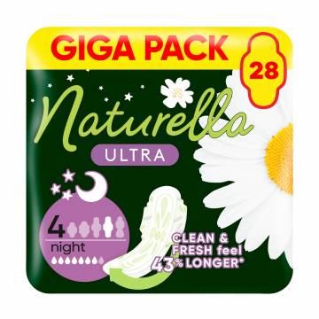 Гигиенические прокладки NATURELLA Ultra Night, 28 шт