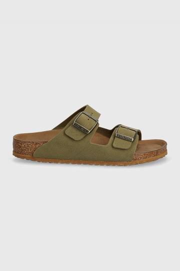 Детские шлепанцы Birkenstock Arizona цвет зелёный 1027829 Детские шлепанцы Birkenstock Arizona цвет зелёный 1027829