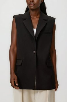 Reserved - LADIES` VEST - темно коричневий - 920KI-89X