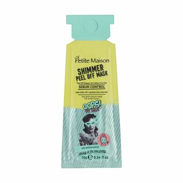Маска-пленка для лица Petite Maison Shimmer Peel Off Mask Sebum Control с маслом чайного дерева, 10 г Маска-пленка для лица Petite Maison Shimmer Peel Off Mask Sebum Control с маслом чайного дерева, 10 г