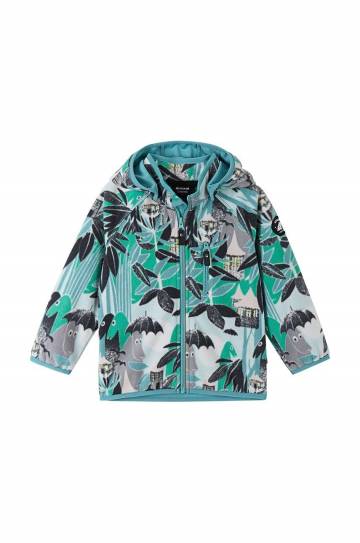 Детская куртка Reima Moomin Vindskydd цвет зелёный Детская куртка Reima Moomin Vindskydd цвет зелёный