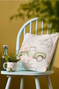 Наволочка з великоднім мотивом - блідо-зелений