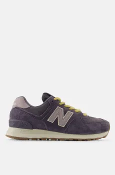 Женские фиолетовые замшевые кроссовки 574 Фиолетовый 6.5 New Balance W5749OU